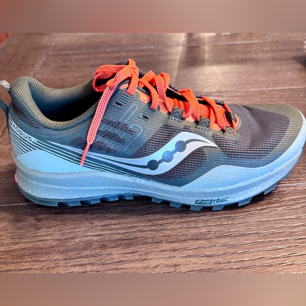 Saucony Xodus‎ 10 Men’s Trail Running Shoes Desert Pine Orange Size 9